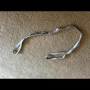 Dog back leg support sleeve gray silver